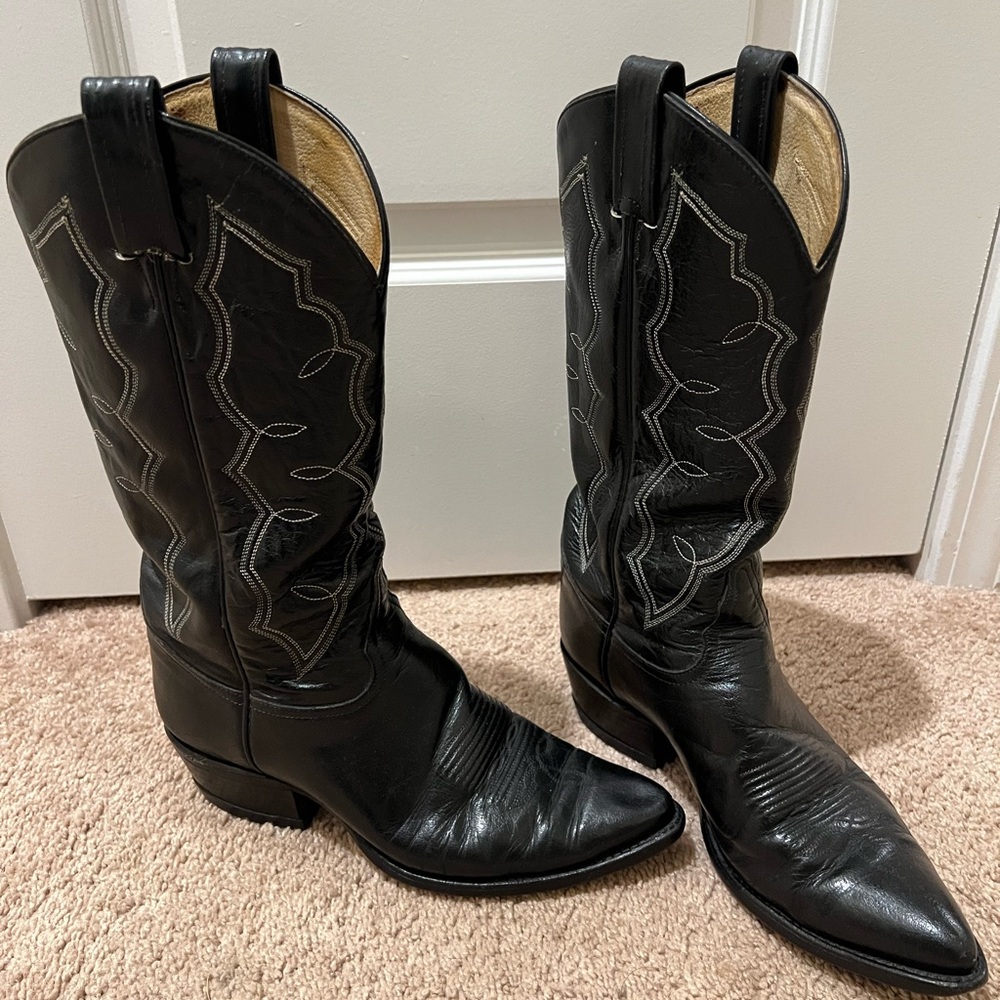 Tony Lama Black Western Boots